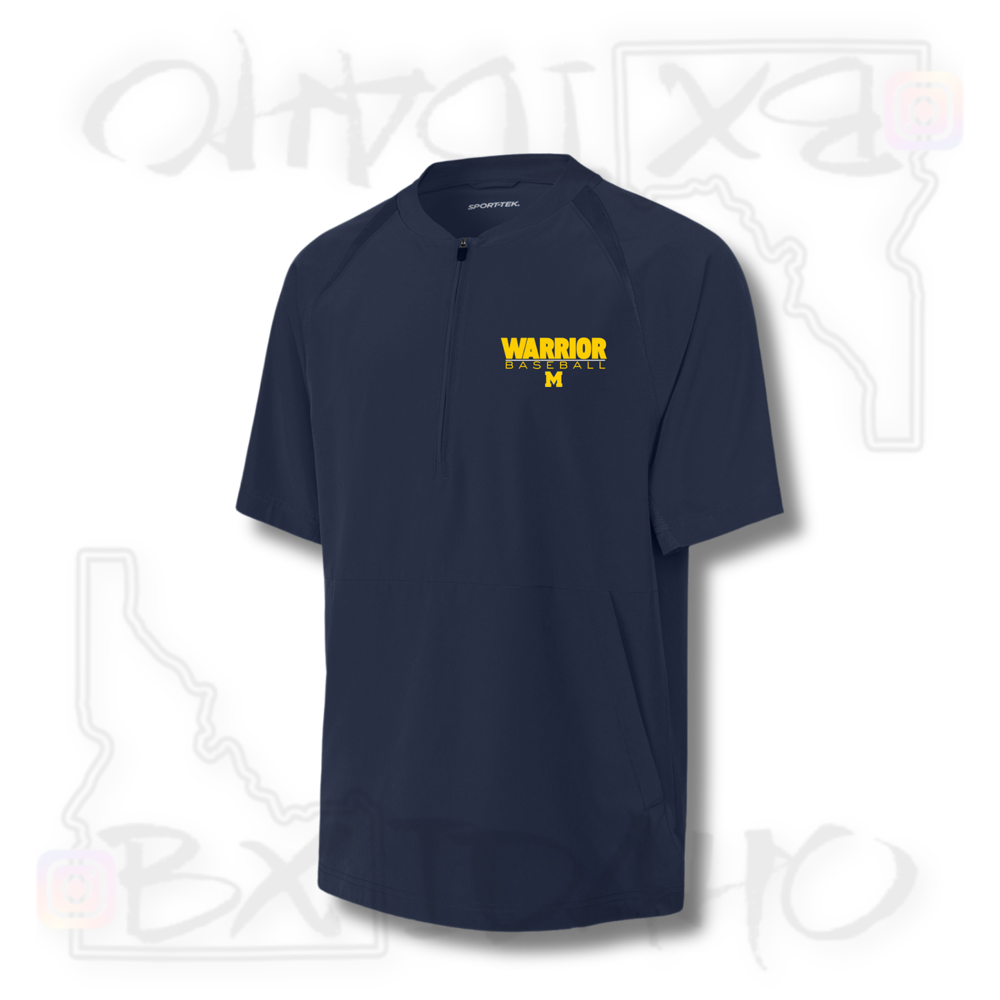 1/2-Zip Short Sleeve Hitting Jacket