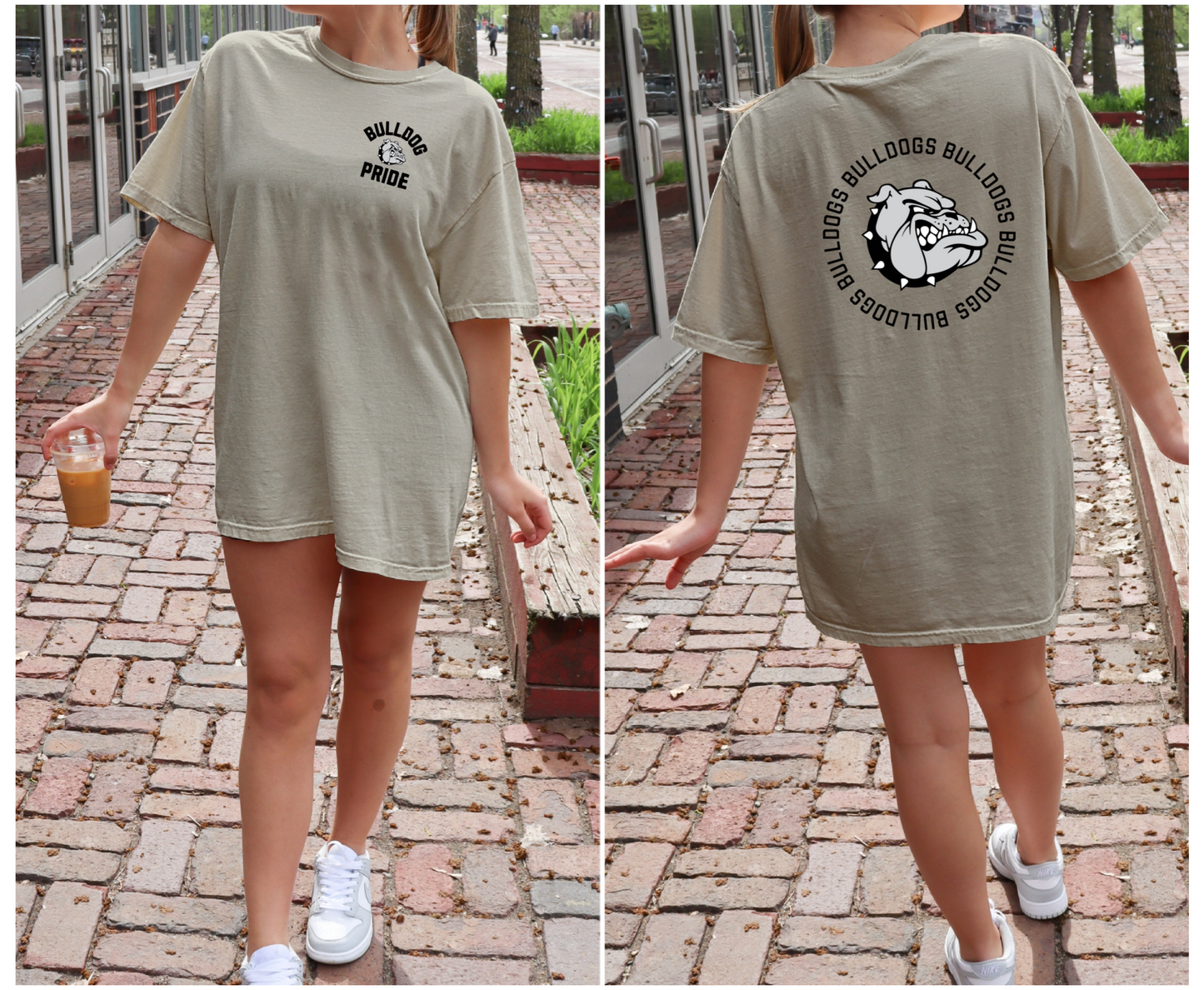B - Bulldogs full circle Tee