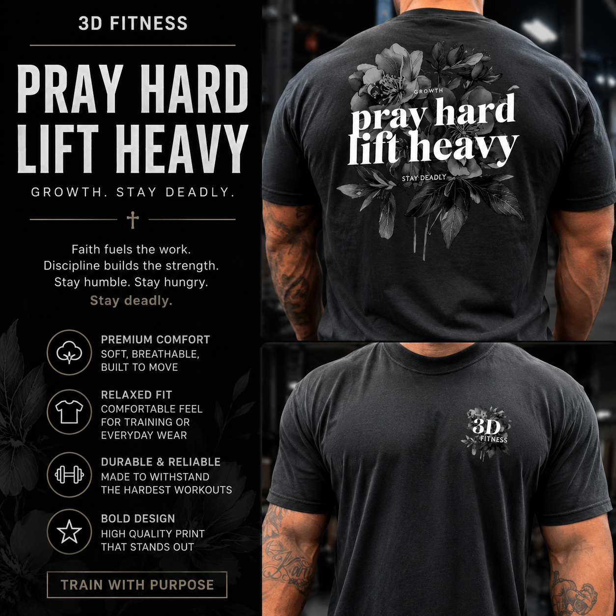 Pray Hard. Lift Heavy.