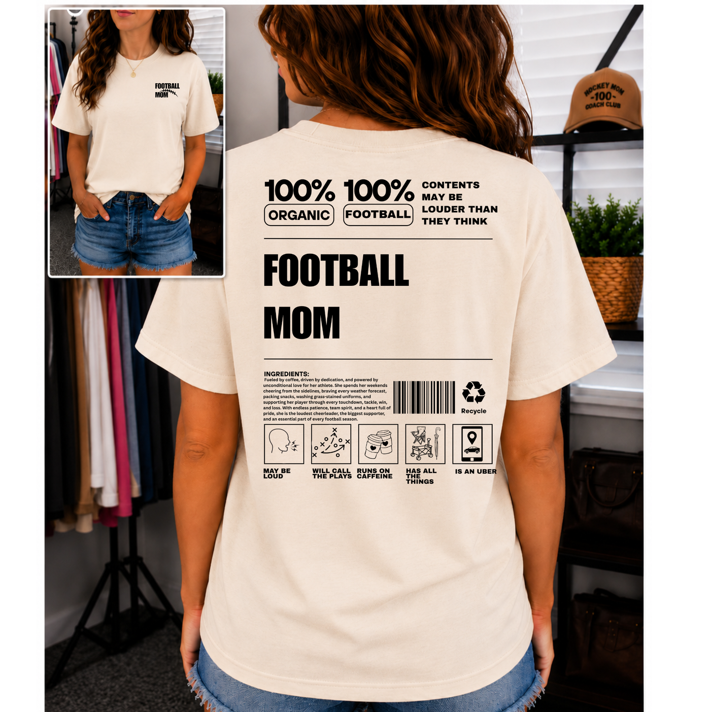 Football Mom Ingredients - Football