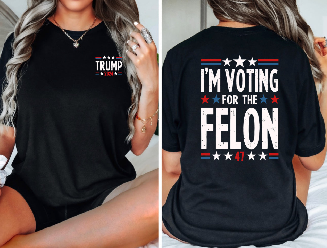 I'm Voting for the Felon tee