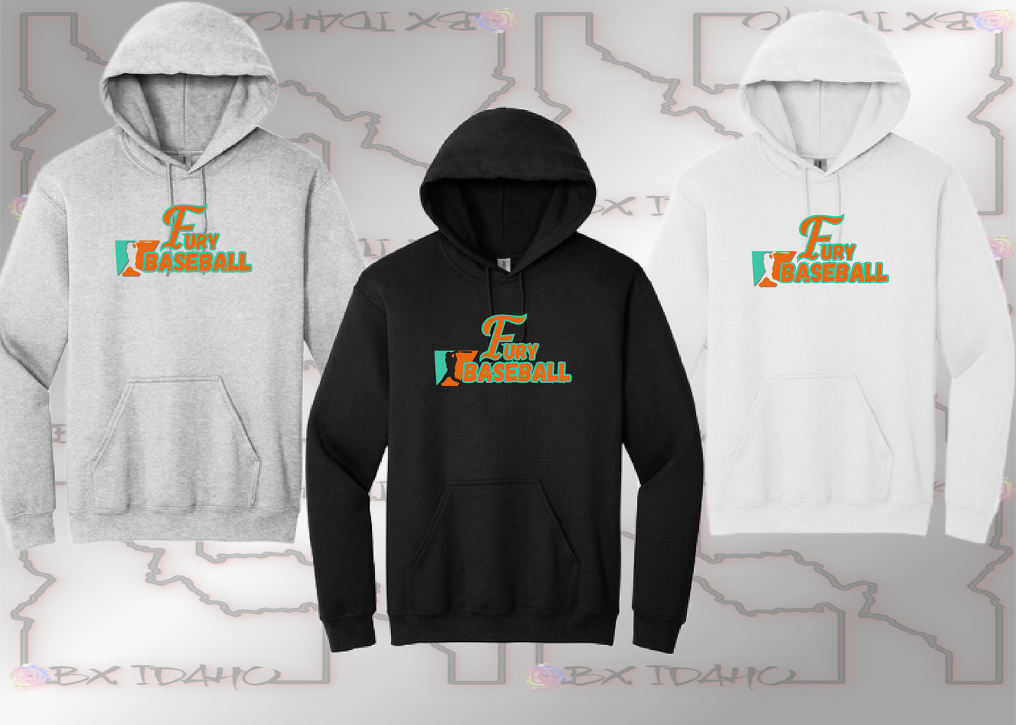 Fury Baseball - Hooded Sweatshirt (Adult & Youth sizes)