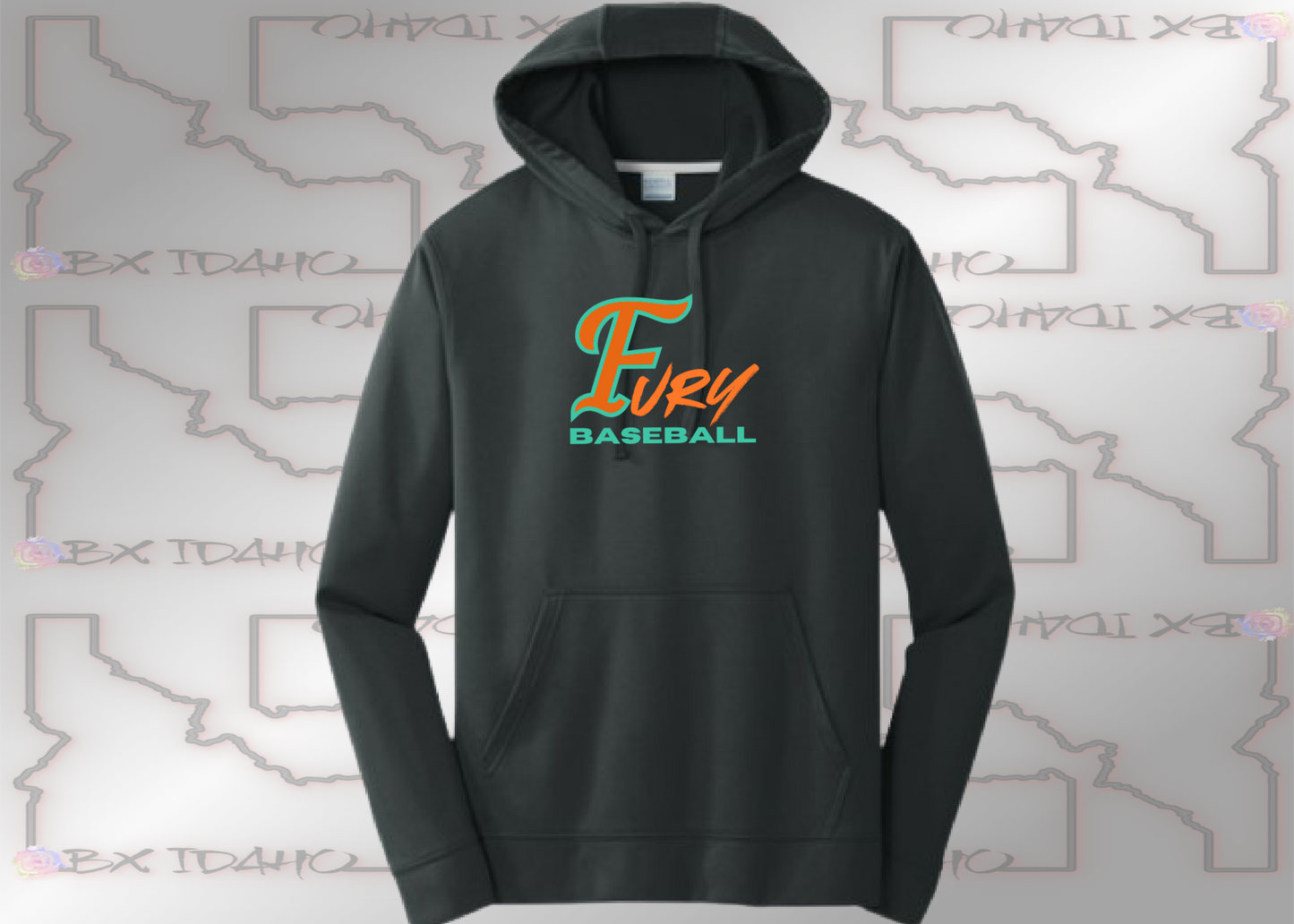 Fury Baseball - Performance Fleece Pullover Hooded Sweatshirt (Adult & Youth sizes)