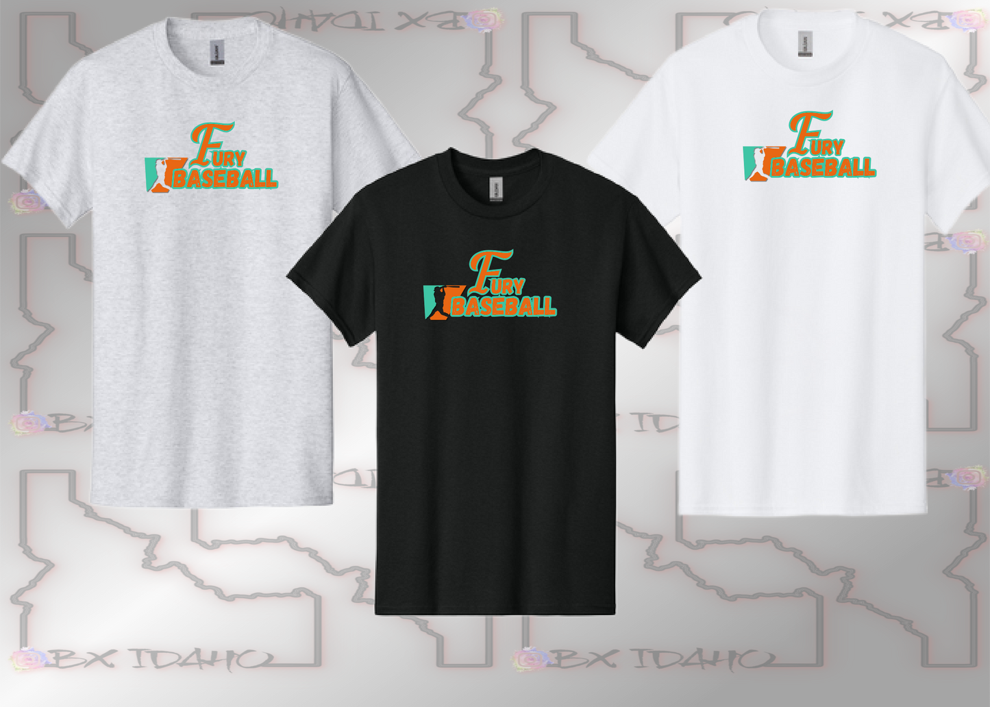 Fury Baseball - Tri Blend Tee (Adult & Youth sizes)