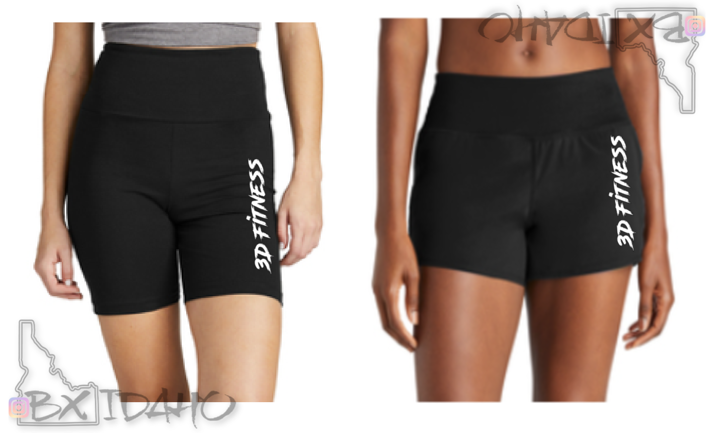 3D Fitness Womens athletic shorts