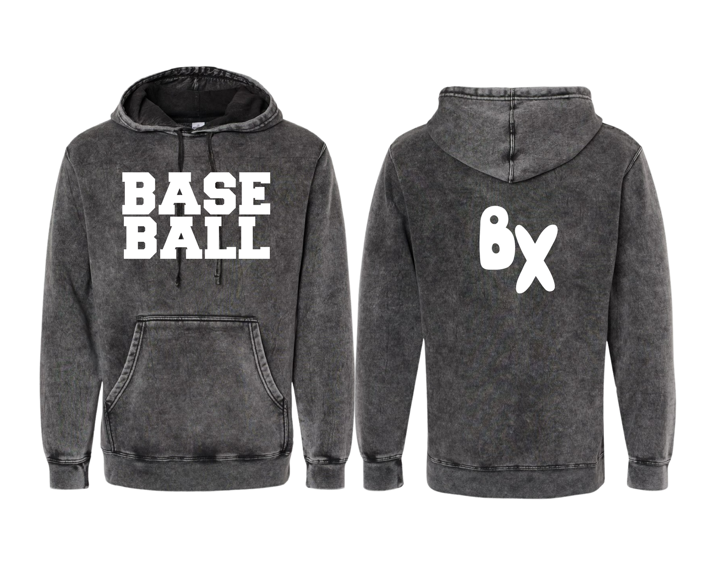 "BASEBALL" Midweight  Hooded Sweatshirt