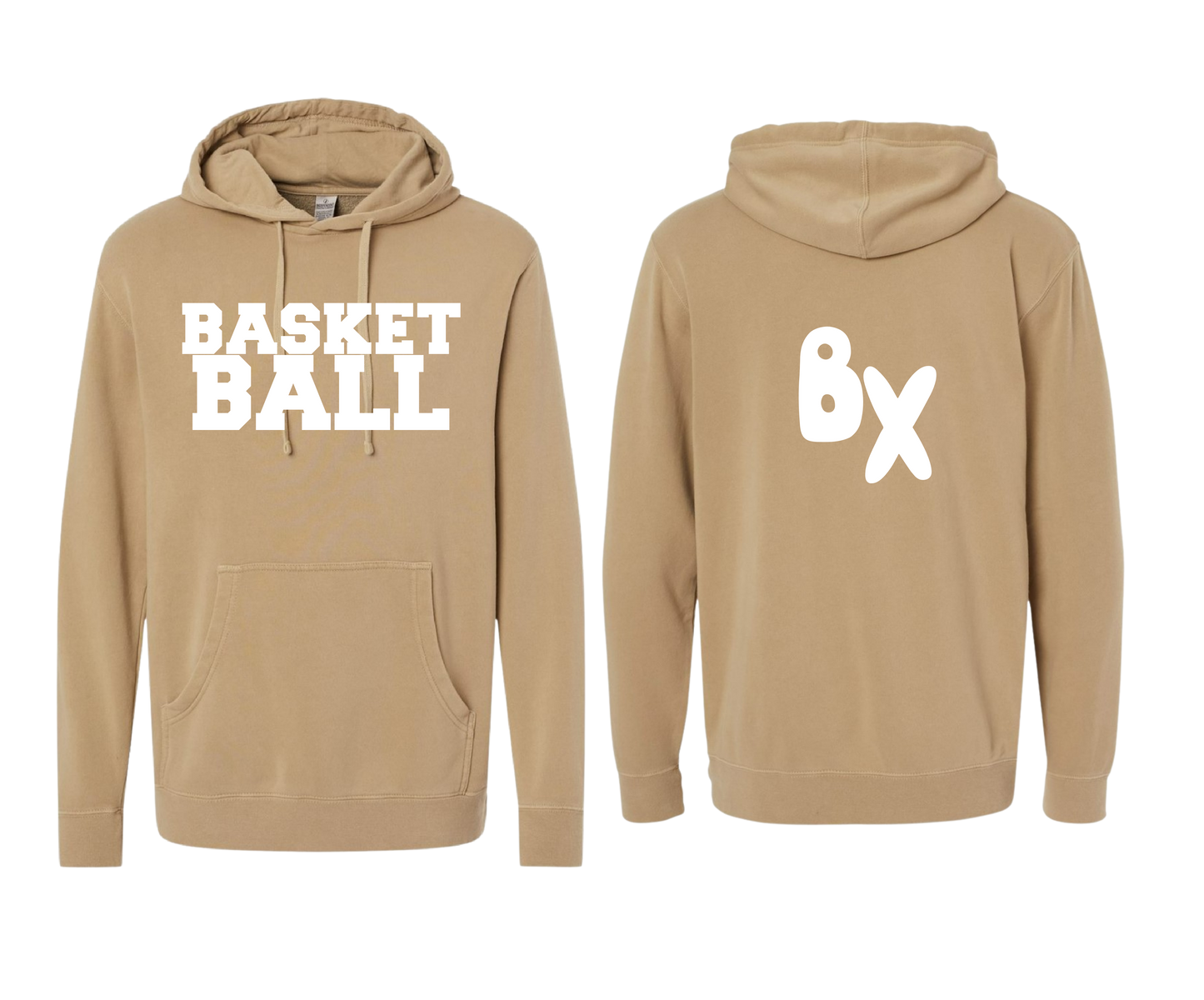 "BASKETBALL" Midweight  Hooded Sweatshirt