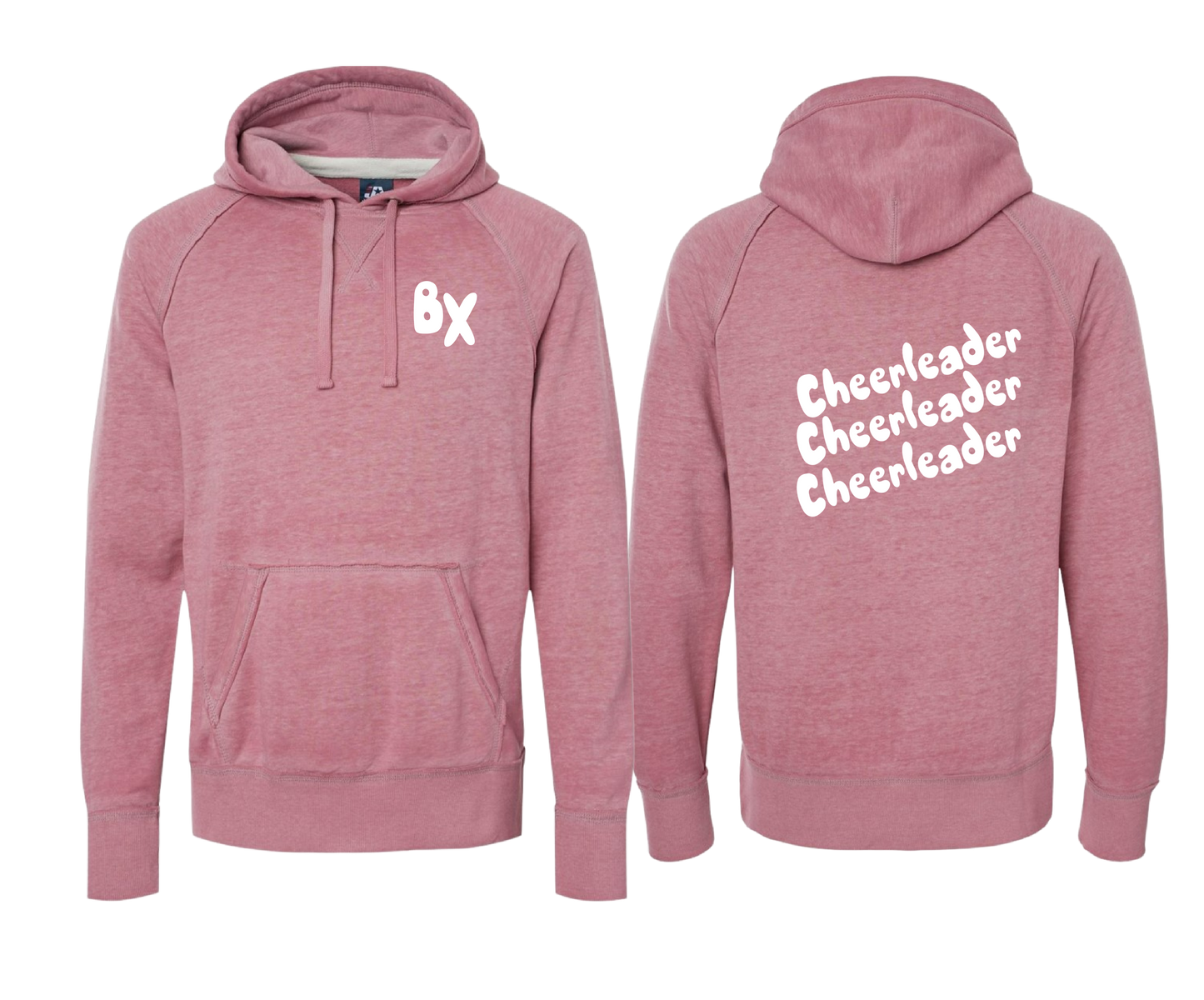 Vintage Fleece Hooded "Cheerleader" Sweatshirt