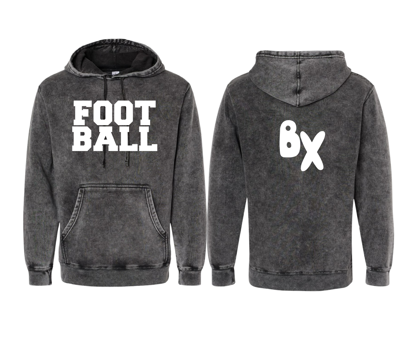 "FOOTBALL" Midweight Hooded Sweatshirt
