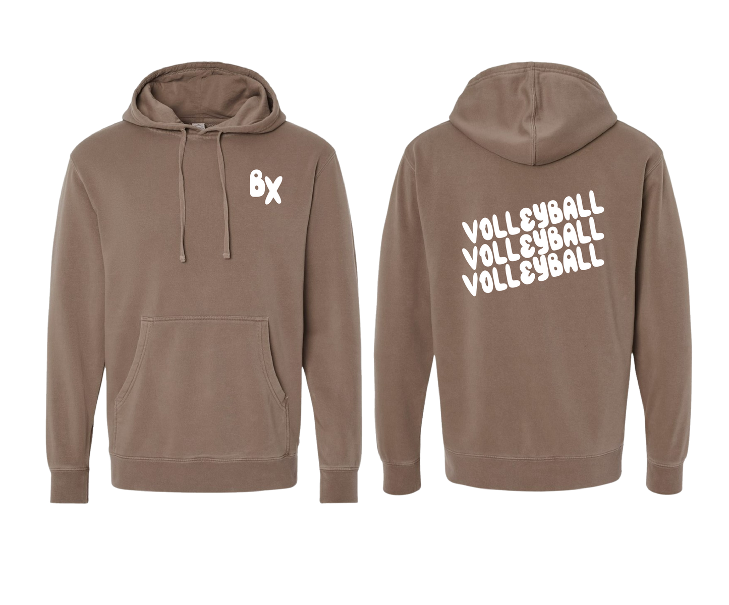Vintage Fleece Hooded "Volleyball" Sweatshirt