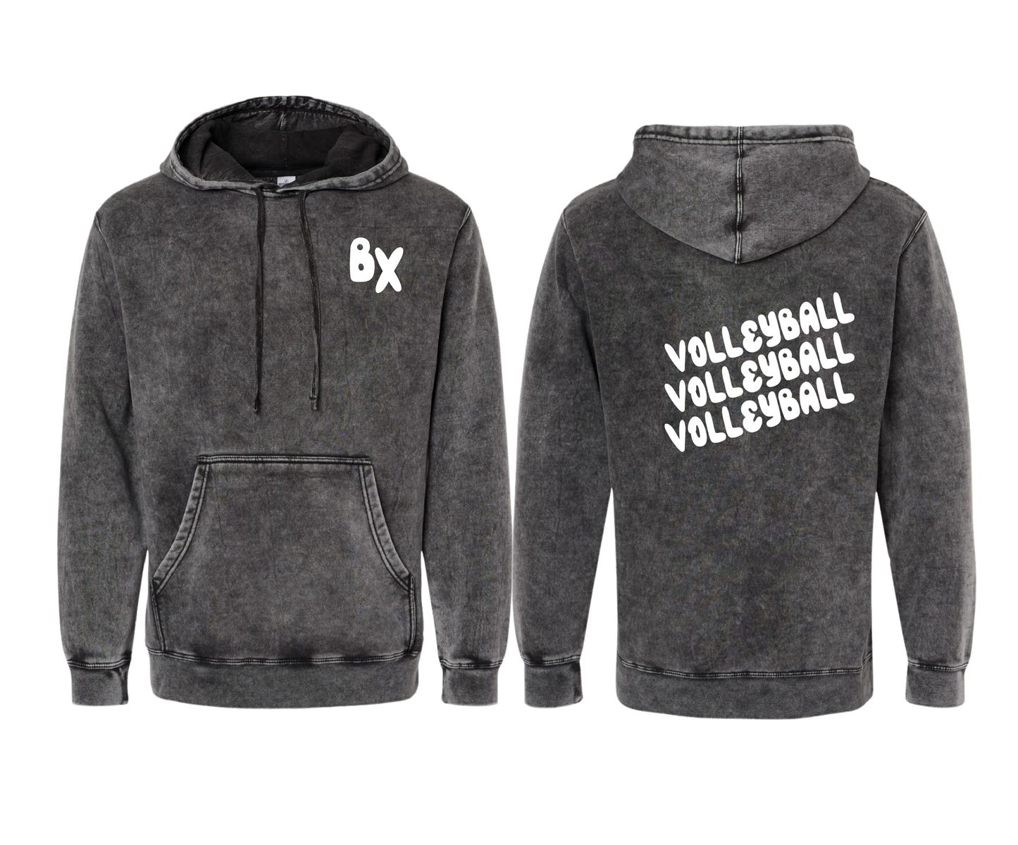 Vintage Fleece Hooded "Volleyball" Sweatshirt