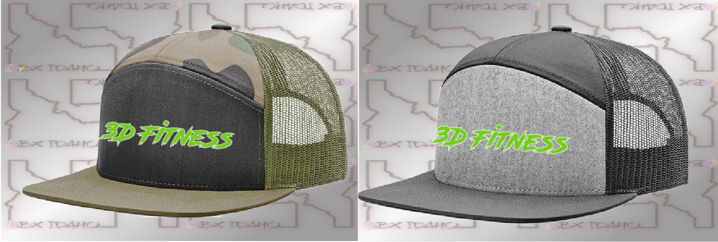 3D Fitness 7 Panel Trucker Hat