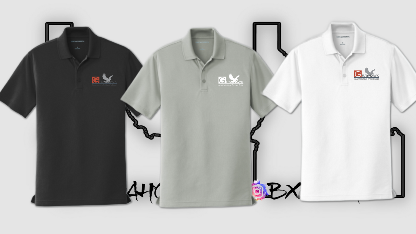 FS GrayHawk Dry Zone UV Micro-Mesh Polo