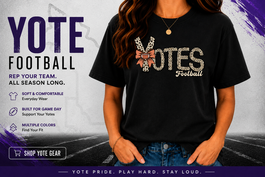 Yotes Football Leapoard Tshirt