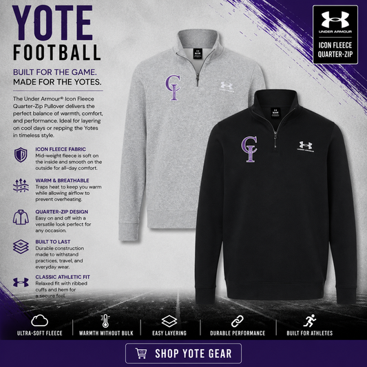 UA Yotes Icon Fleece Quarter-Zip Pullover