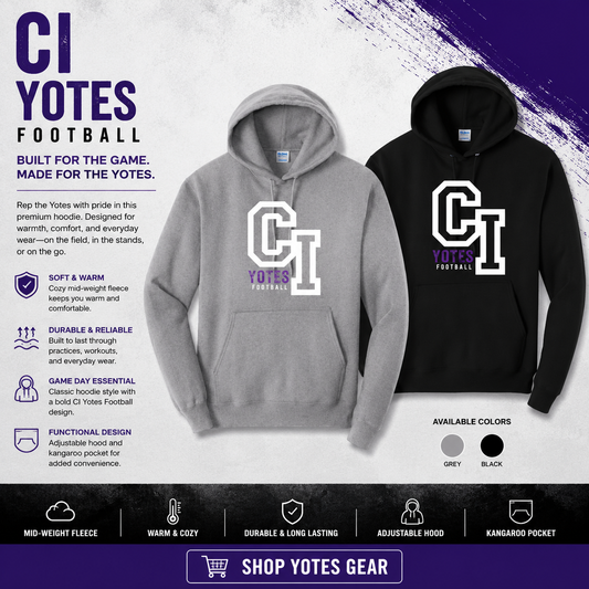 Yotes CI Football hoodie