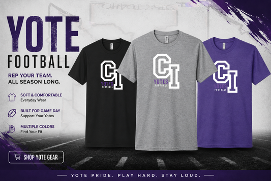 Yotes CI Football Tee