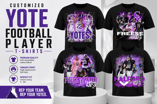 Customized Yote Football Player T-Shirt