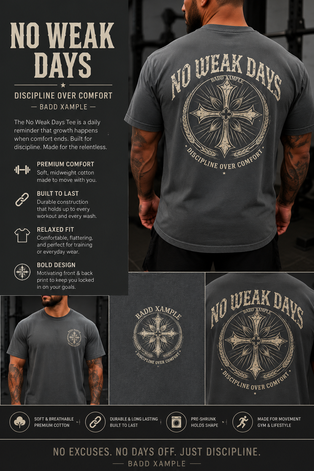 No Weak Days Tee