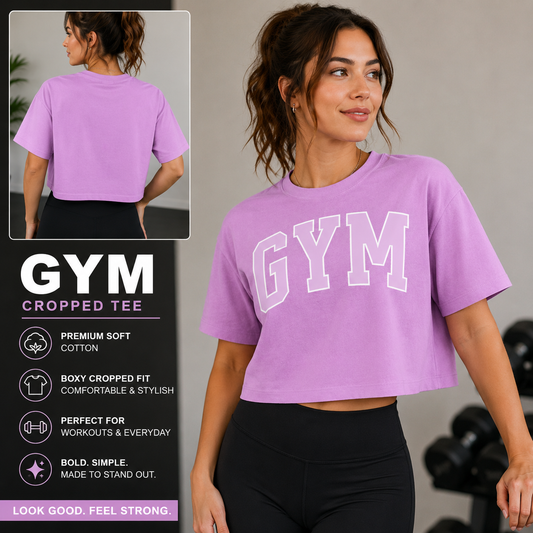 Gym boxee cropped Tee