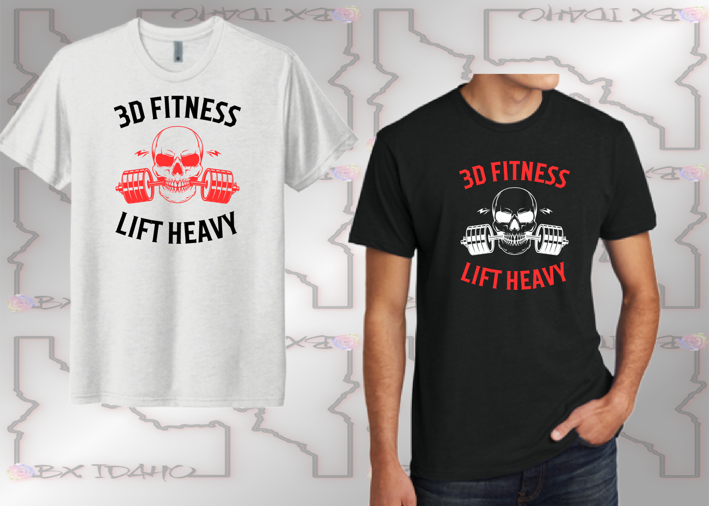 3D Fitness tri-blend Tee