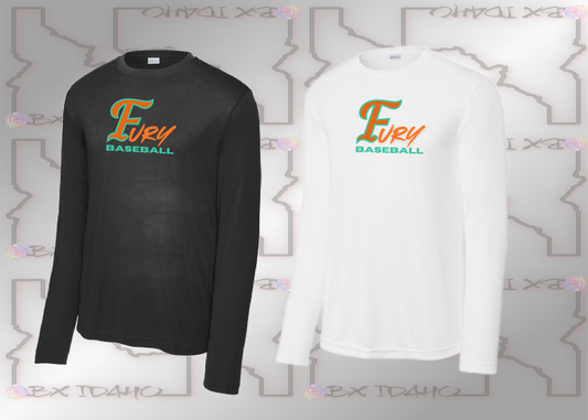 Fury Baseball -Long Sleeve Competitor Tee (Adult & Youth Sizes)