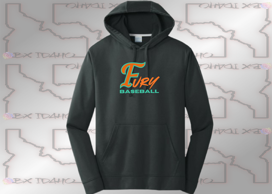 Fury Baseball - Performance Fleece Pullover Hooded Sweatshirt (Adult & Youth sizes)
