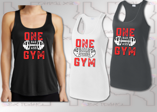 3D Fitness red Competitor Performance Tank