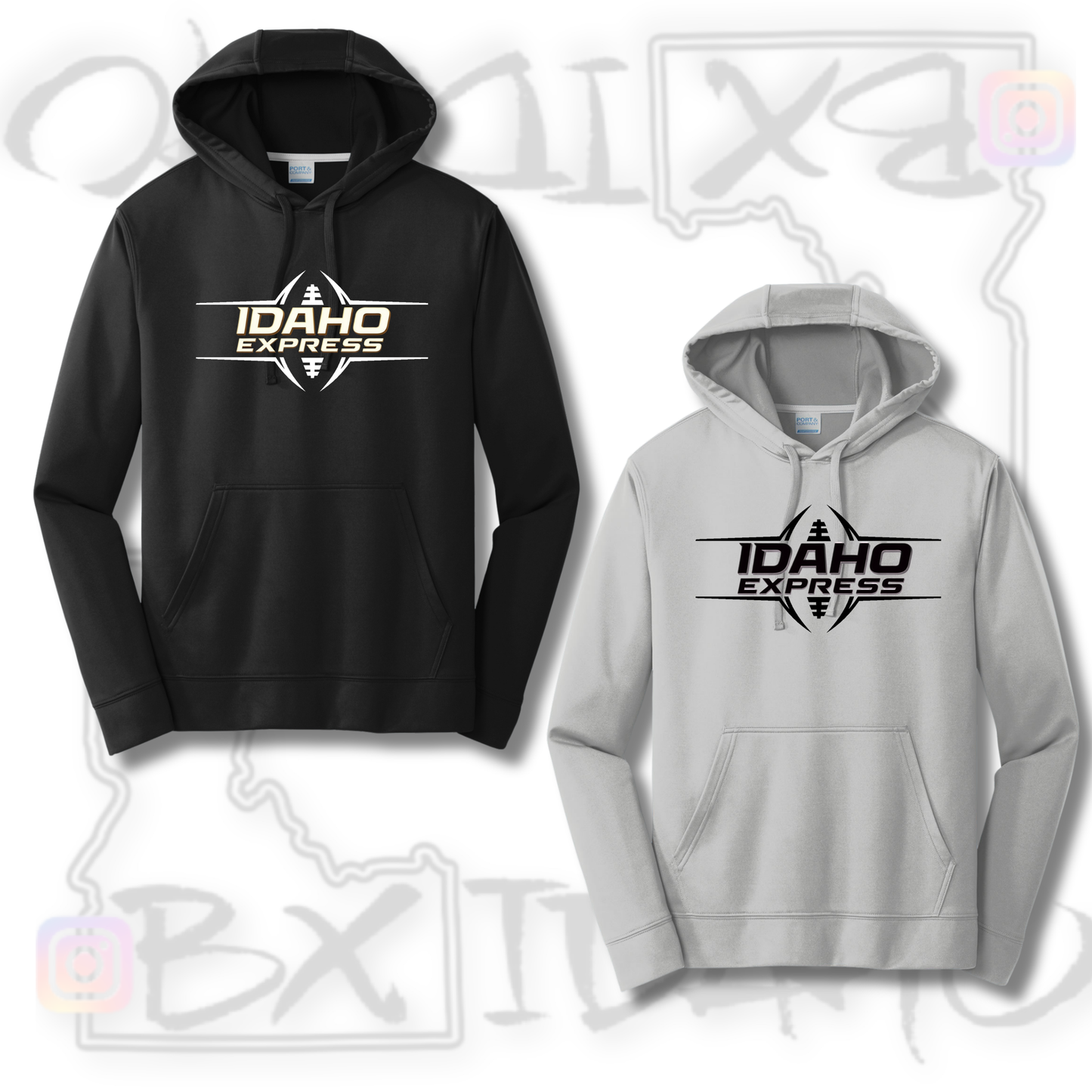 Idaho Express 7x7 - Performance Fleece Hooded Sweatshirt