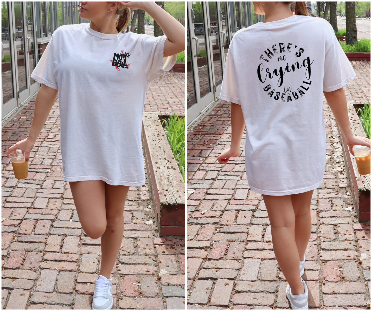 There's No Crying in Baseball - Mom Ball Tee