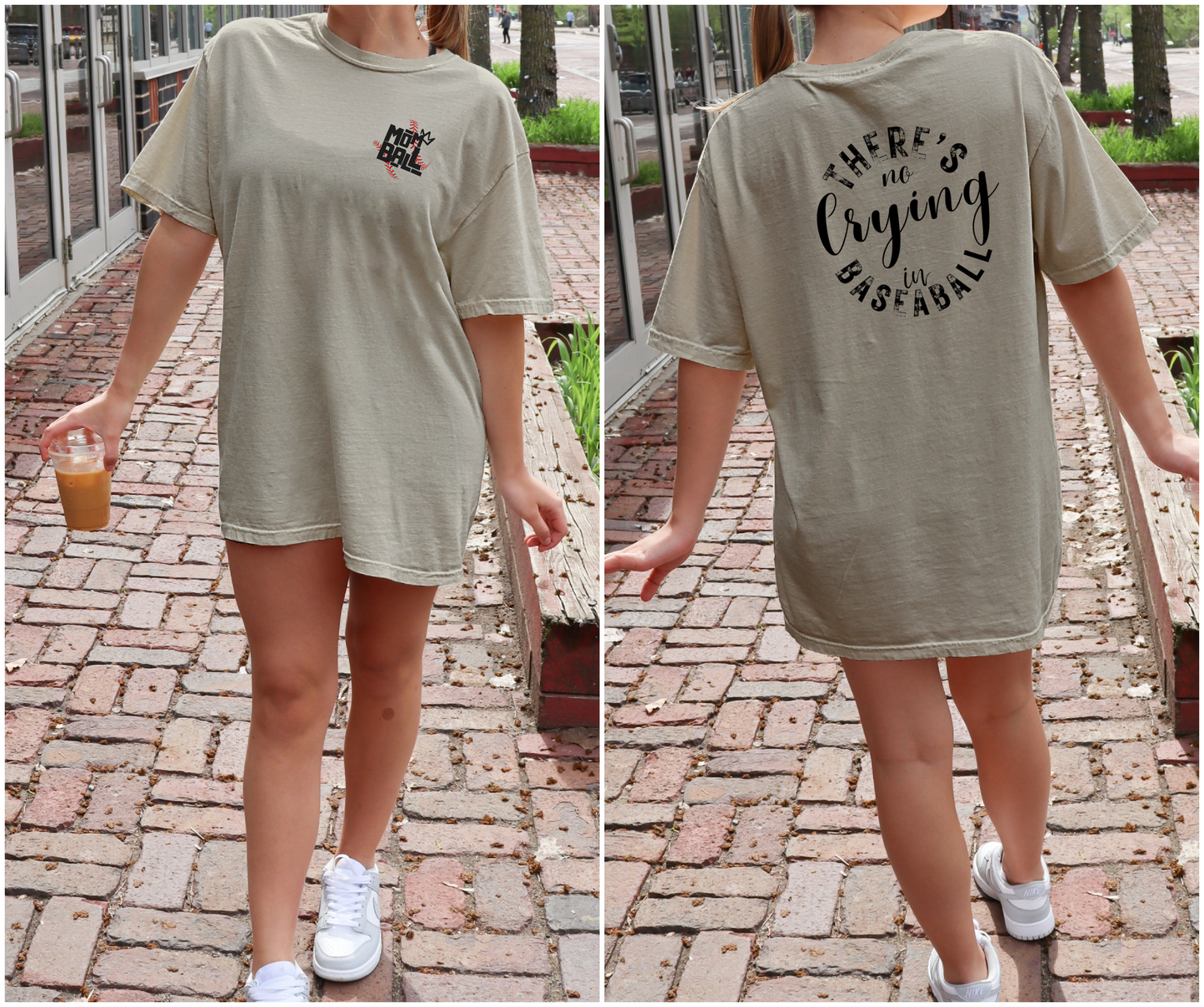 There's No Crying in Baseball - Mom Ball Tee