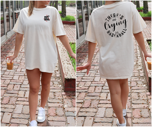 There's No Crying in Baseball - Mom Ball Tee