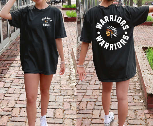 Warriors Full Circle Tshirt - black Designed by BX Idaho | CB