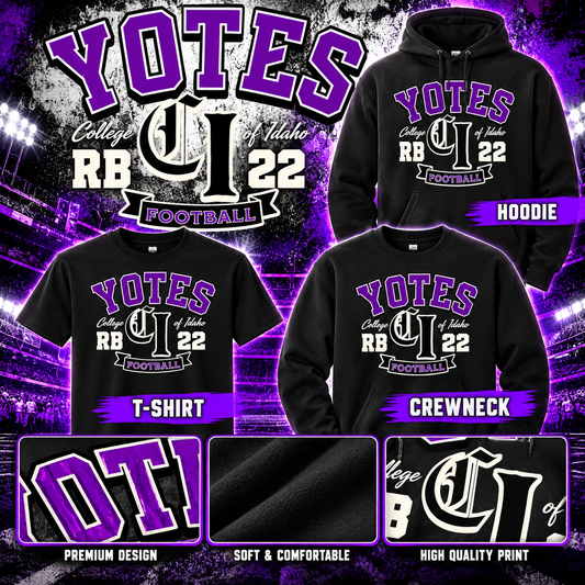 Rylie Byington #22 Football Fan | Hoodie, Crewneck & T-shirt
