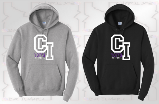 Yotes CI Football hoodie