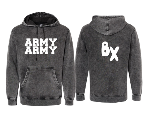 "ARMY" Midweight  Hooded Sweatshirt