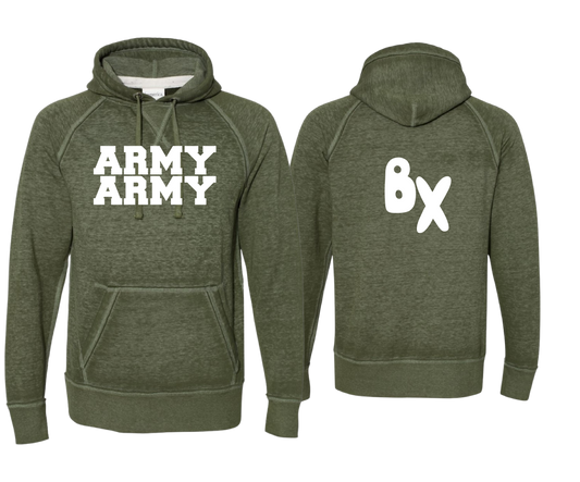 "ARMY" Midweight  Hooded Sweatshirt