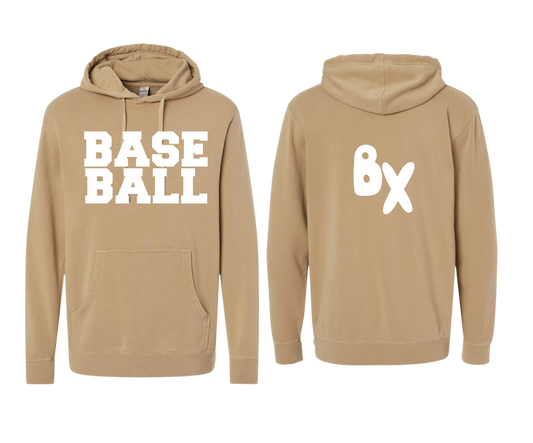 "BASEBALL" Midweight  Hooded Sweatshirt