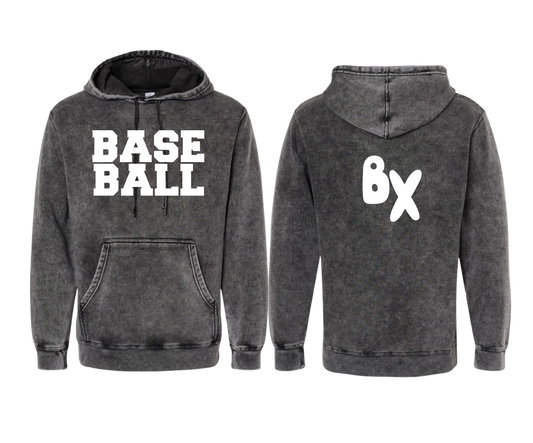 "BASEBALL" Midweight  Hooded Sweatshirt