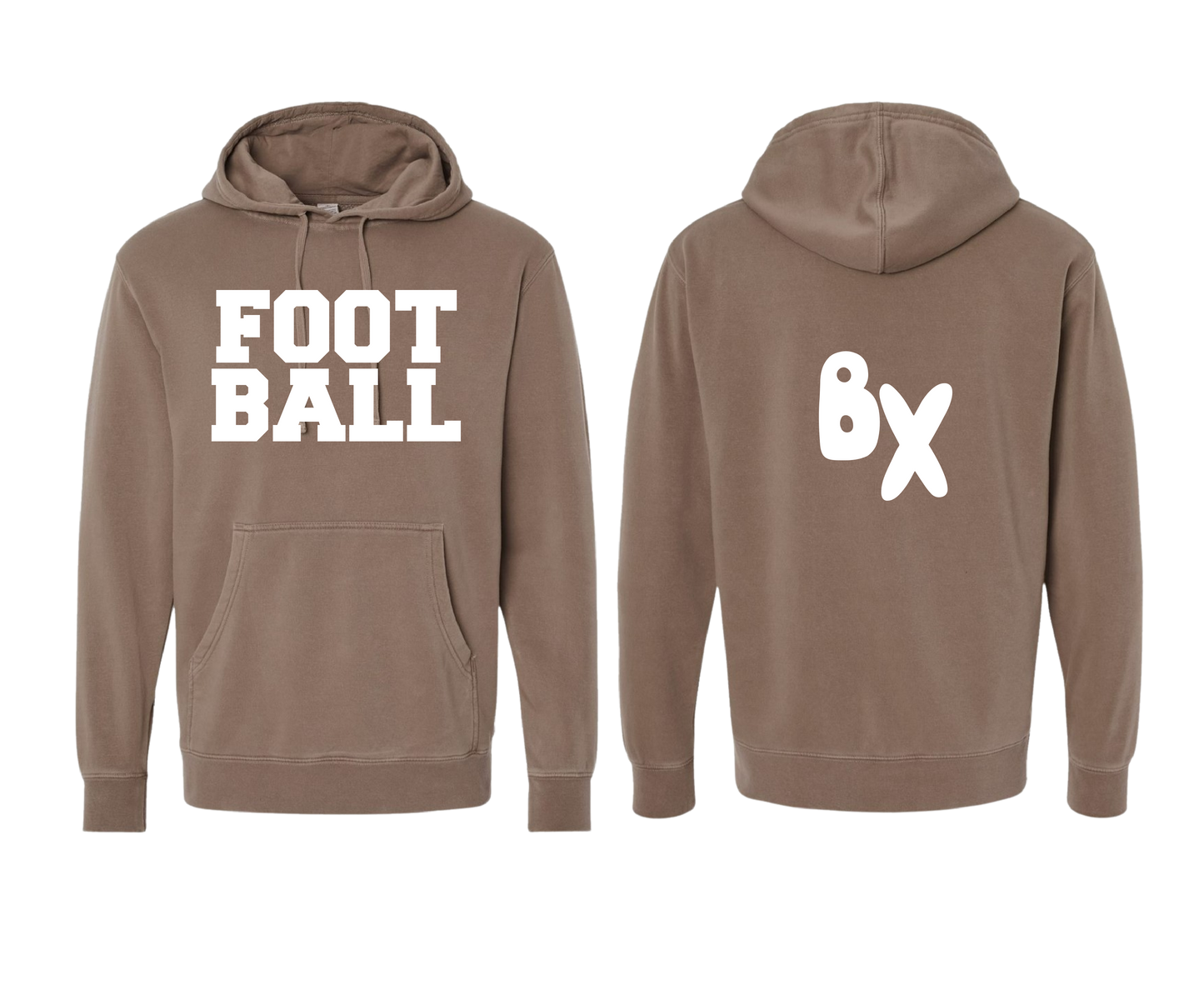"FOOTBALL" Midweight Hooded Sweatshirt
