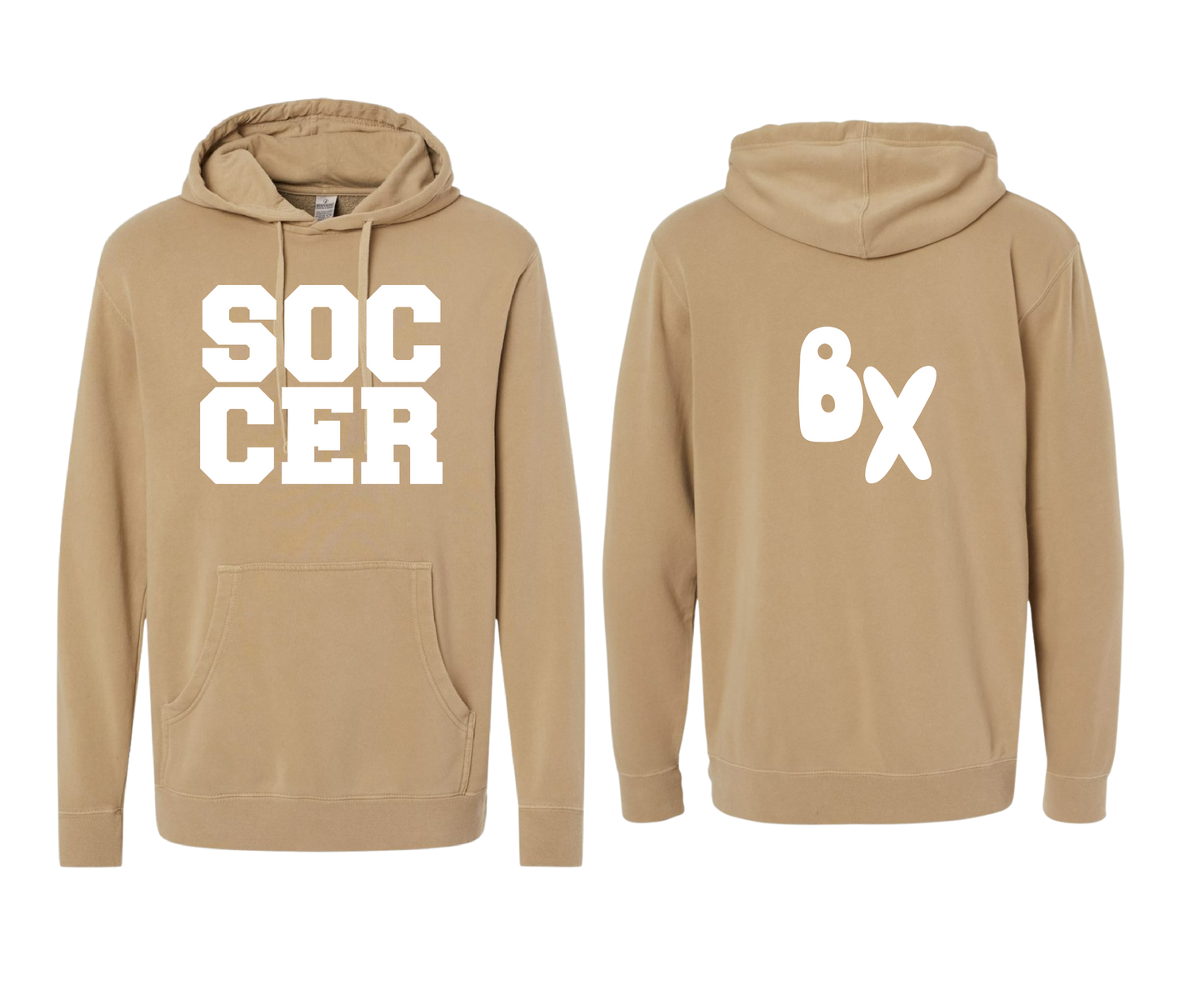 "SOCCER" Midweight  Hooded Sweatshirt