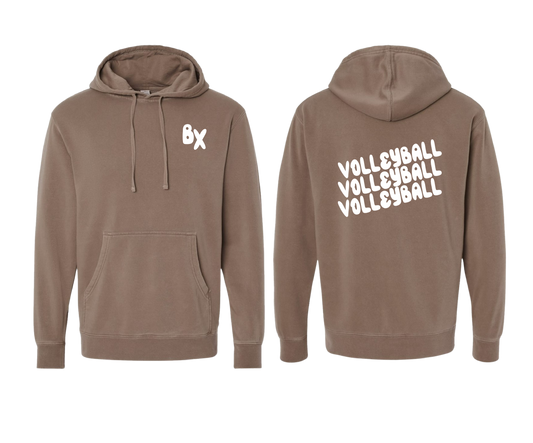 Vintage Fleece Hooded "Volleyball" Sweatshirt